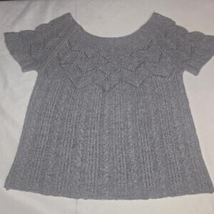 Tommy Bahama Wool & Cashmere Blend Gray Knit Sweater Size L